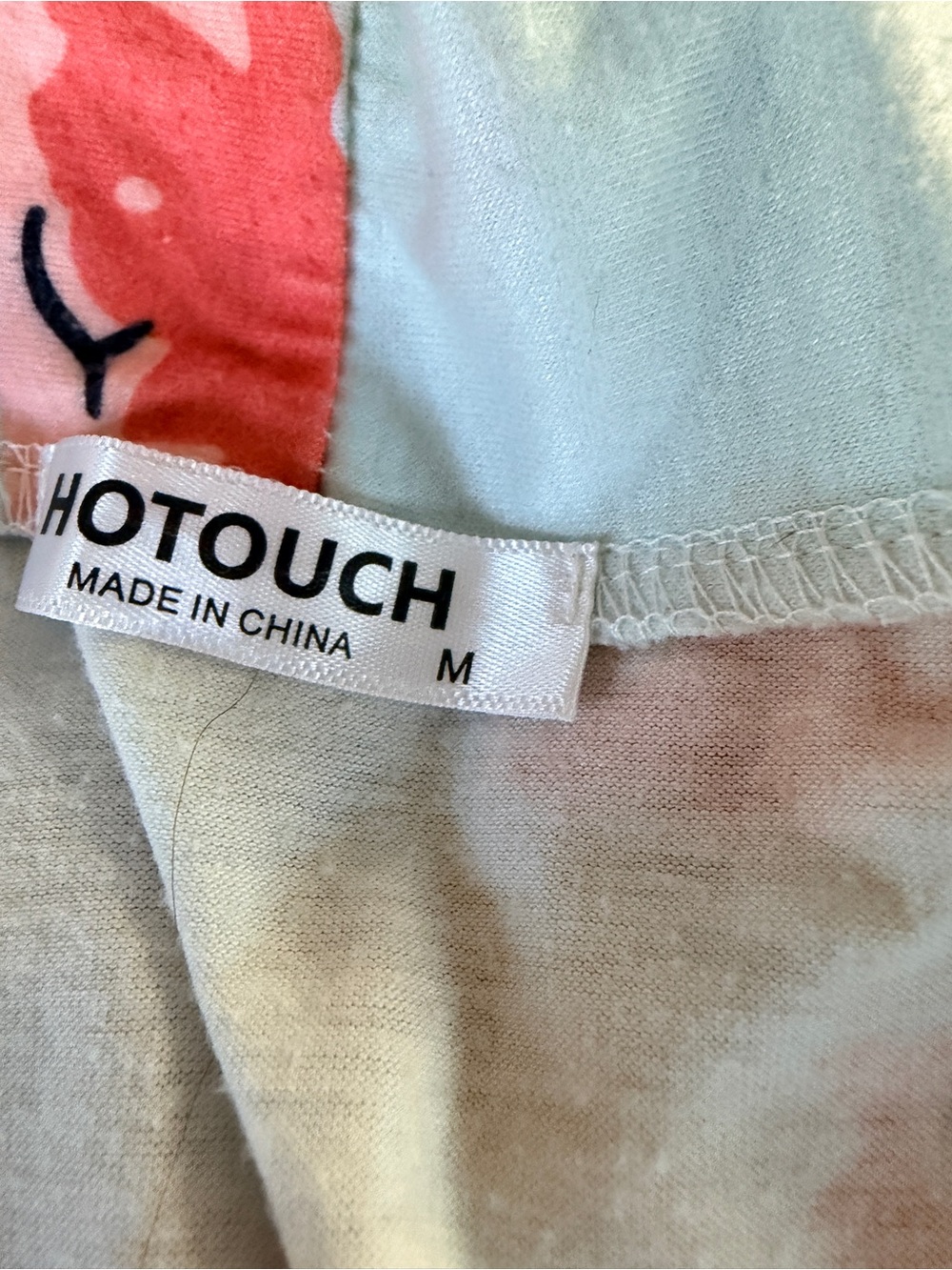 Floral Robe - Light Blue with Pink Roses - Picture 2 of 4